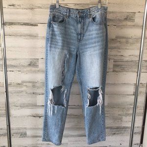 American Eagle - Mom Jeans with Holes at Knees